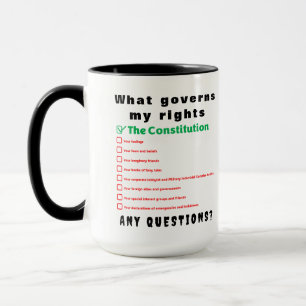 What governs my rights - The Constitution Mug
