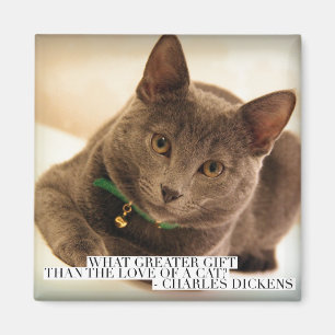What Greater Gift than the Love of a Cat? Magnet