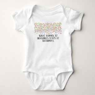 what happen at  grandma's house baby bodysuit