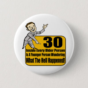 What Happened 30th Birthday Gifts 6 Cm Round Badge