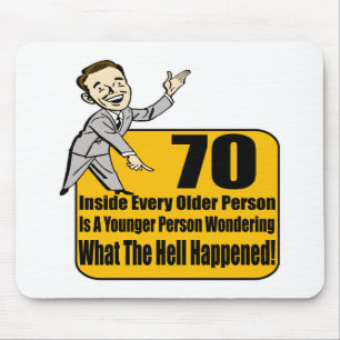 What Happened 70th Birthday Gifts Mouse Mat