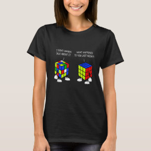 What Happened Last Night Cute   Speed Cubing T-Shirt