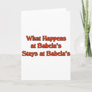 What Happens at Babcia's Stays at Babcia's Holiday Card