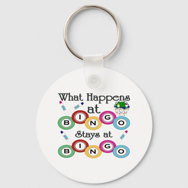 What Happens at Bingo Key Ring (Front)