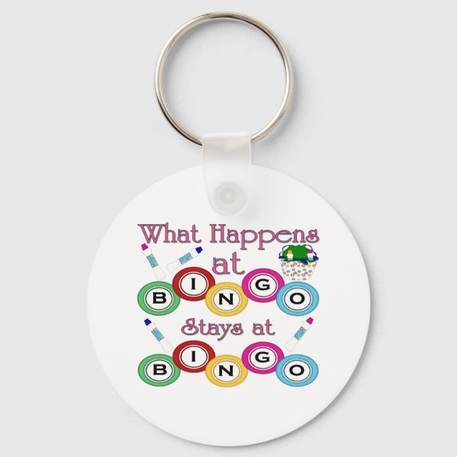 What Happens at Bingo Key Ring (Front)