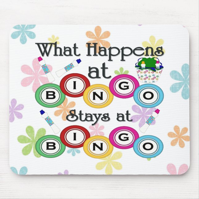 What Happens at Bingo Mouse Mat (Front)
