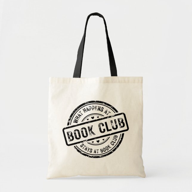 What Happens at Book Club Personalised Tote Bag (Front)