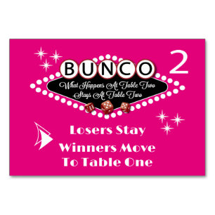 What Happens At Bunco Table Card #2