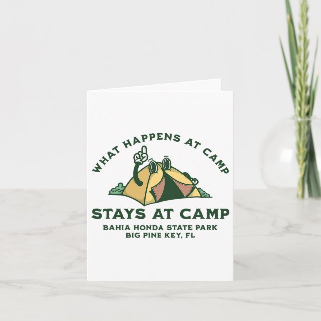 What Happens At Camp  Card (Front)