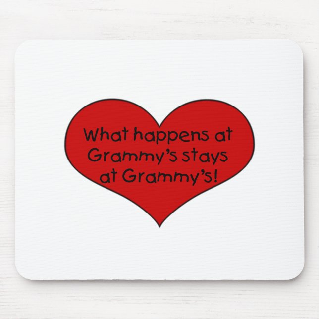 What happens at Grammy's stays Mouse Mat (Front)