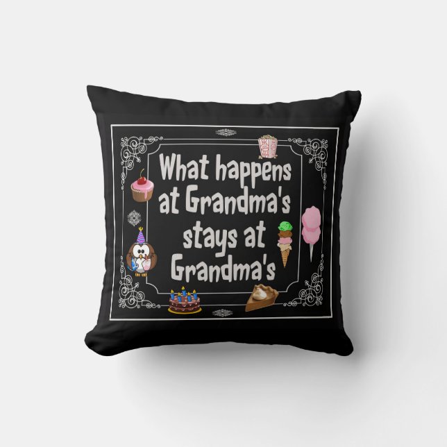 What happens at Grandma's Cushion (Front)