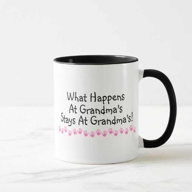 What Happens At Grandmas Stays At Grandmas Mug (Right)