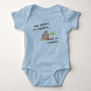 What Happens At Grandpa's Sleeper Baby Bodysuit