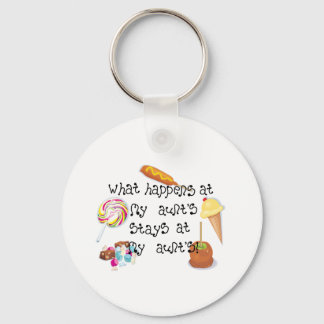 What Happens at My Aunt&apos;s STAYS at My Aunt&ap Key Ring
