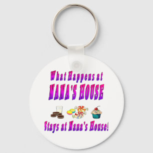 What Happens At Nanas House Pink Key Ring