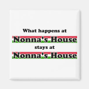 What Happens At Nonna's House Magnet