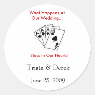 What Happens At Our Wedding... Sticker