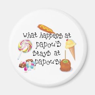 What Happens at Papou's STAYS at Papou's Magnet