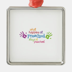 What Happens At Preschool Days Metal Tree Decoration