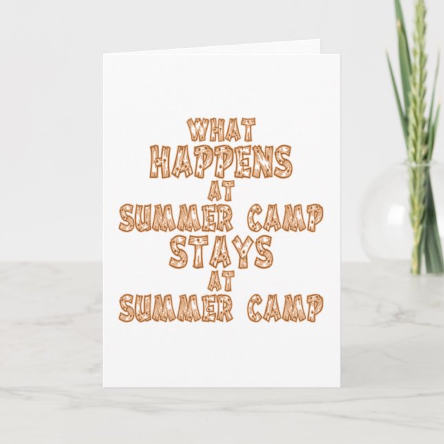 What Happens at Summer Camp Card (Front)
