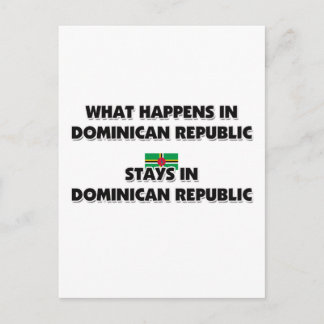 What Happens In DOMINICAN REPUBLIC Stays There Postcard