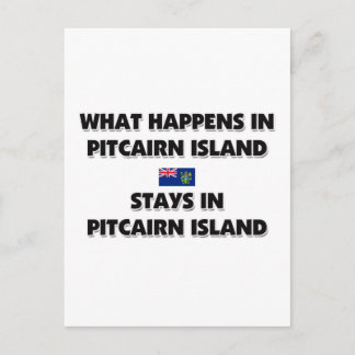 What Happens In PITCAIRN ISLAND Stays There Postcard