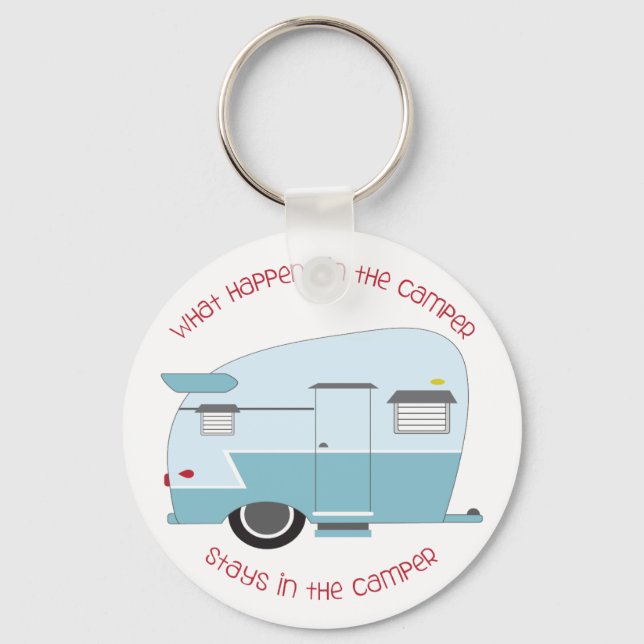 What Happens In The Camper Key Ring (Front)