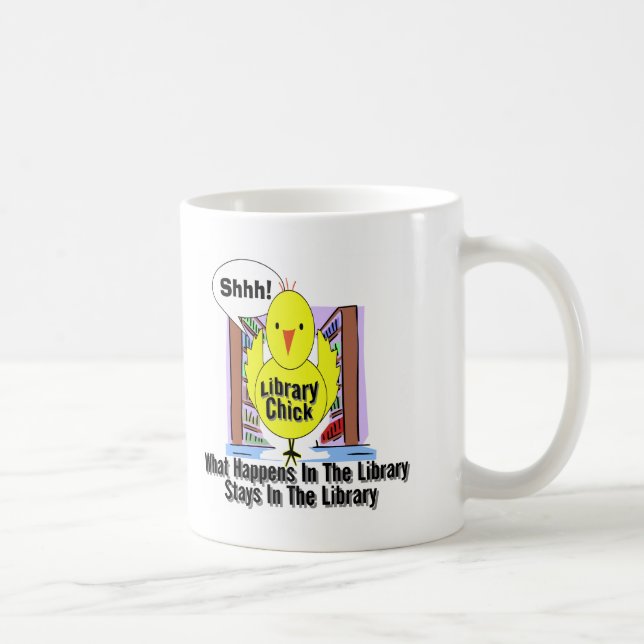 What Happens In The Library... Coffee Mug (Right)