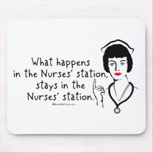 What Happens in the Nurses Station Mouse Mat