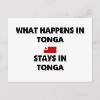 What Happens In TONGA Stays There Postcard