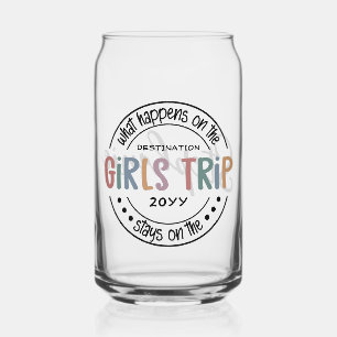 What happens on Girls Trip Custom Girls Weekend Can Glass
