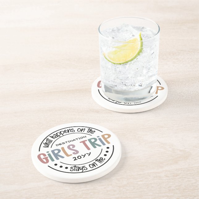 What happens on Girls Trip Custom Girls Weekend Coaster (Side)