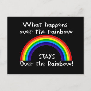 What Happens Over The Rainbow... Postcard