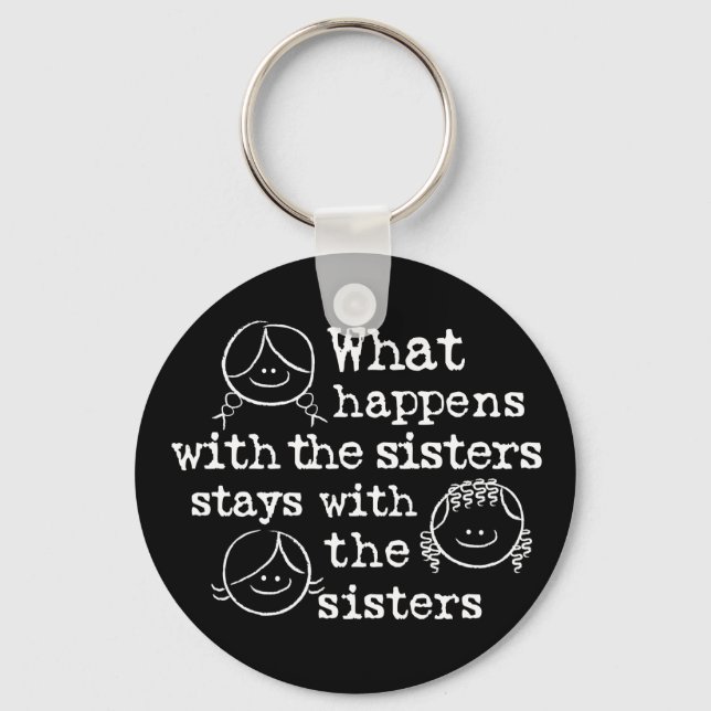 What Happens with the Sisters Key Ring (Front)