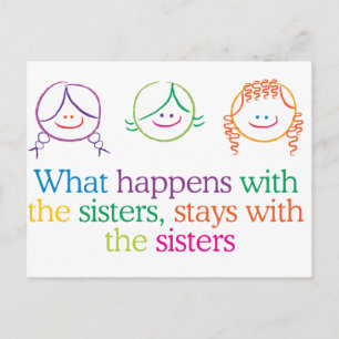 What Happens with the Sisters Postcard
