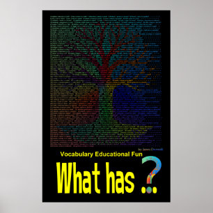 What has... Tree Poster Book Non-Rhyming