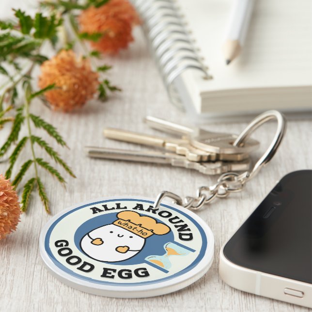 What ho, All Around Good Egg Key Ring (Front Right)