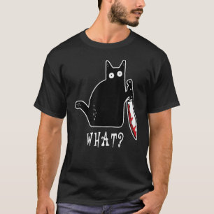 What Horror Scary Black Pumpkin Spooky Cat Mum Hal T-Shirt