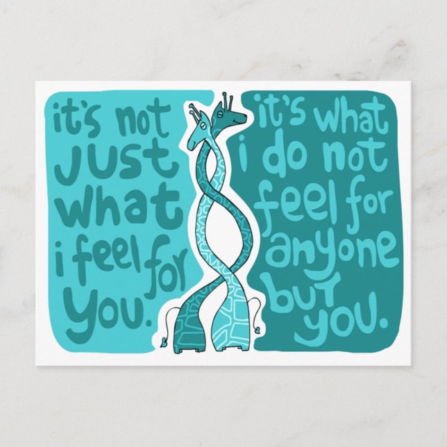 What I feel Postcard (Front)