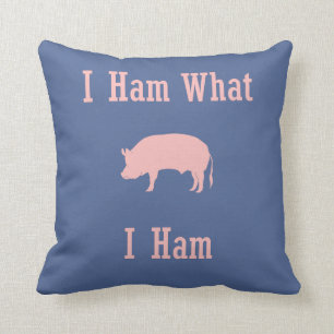 What I Ham Pig Lover Decorative Pillow