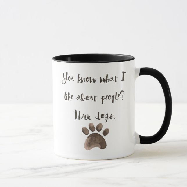 What I Like About People: Their Dogs Coffee Mug (Right)