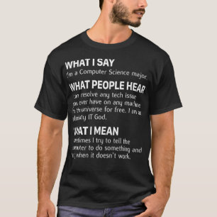 What I sat Im a Computer Science major Tank Top