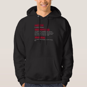 What I Say I'm A Software Developer What People He Hoodie