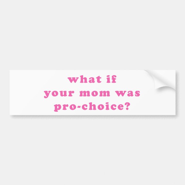 what-if01(pink) bumper sticker (Front)