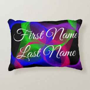 What If Circular Blend Geometric Accent Pillow