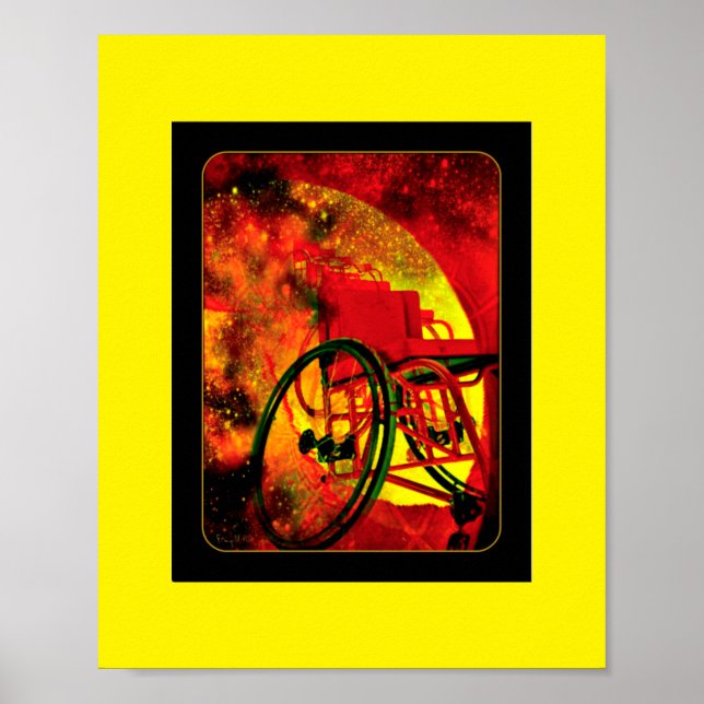 "What if God's Thrown was a Wheelchair" Poster (Front)