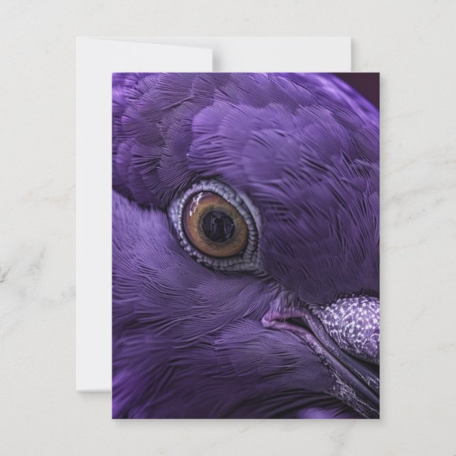 What If Heaven Was Purple Dove Art Card (Front)