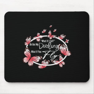 What If I Fall Oh Cute Fall Autumn Thanksgiving Mouse Mat