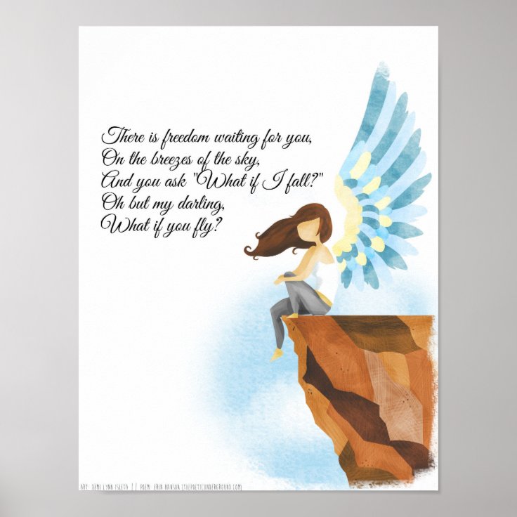 What If I Fall Poster Zazzle