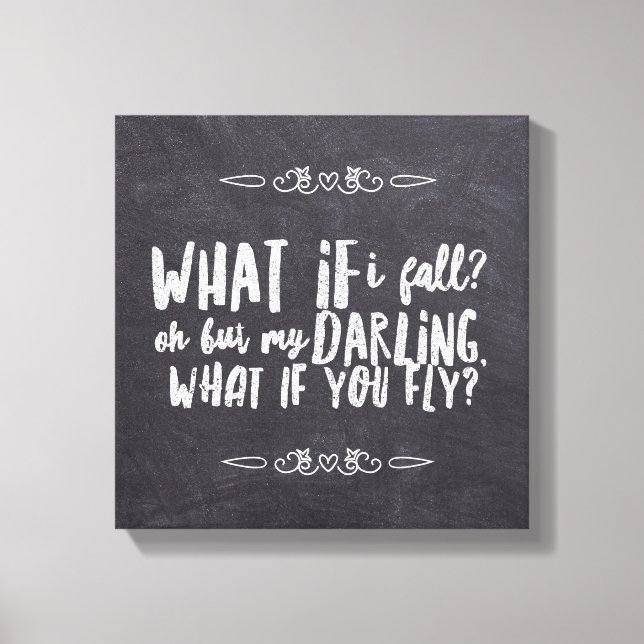 What If I Fly 12" x 12", 1.5", Single Canvas Print (Front)